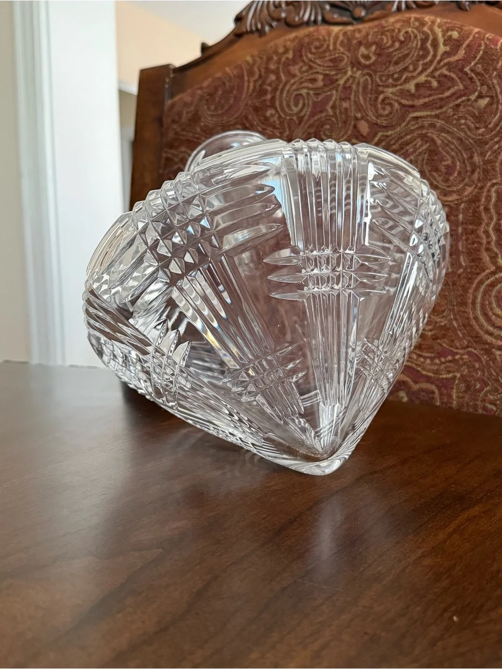 Astral Bovary Lead Crystal Side Resting Decanter Tilt Orbital Barware No Stopper